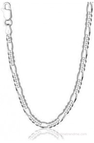 Silverking Figaro design Sterling Silver, Silver Chain