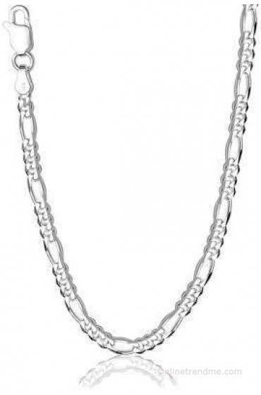 Silverking Figaro design Sterling Silver, Silver Chain