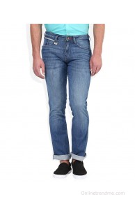 Wrangler Blue Regular Fit Jeans