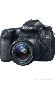 Canon EOS 70D (Body with EF-S 18-55 mm IS STM Lens) DSLR Camera(Black)