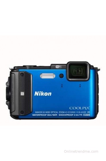 Nikon Coolpix AW130 Point & Shoot Camera(Blue)