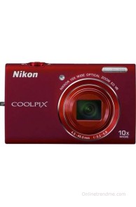 Nikon S6200 Point & Shoot Camera(Red)