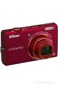 Nikon S6200 Point & Shoot Camera(Red)