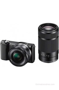 Sony ILCE-5000Y with SELP1650 & SEL55210 Lens Mirrorless Camera(Black)