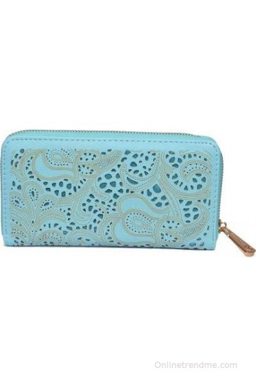 Diana Korr Women, Girls Casual, Formal Blue Artificial Leather Wallet(8 Card Slots)